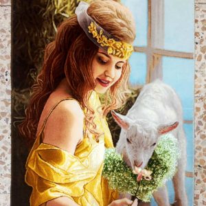 سجادة الفتاة اللطيفة